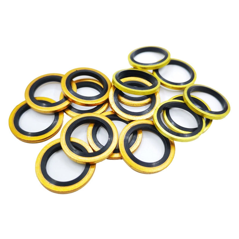 Self Centralizing 304 Stainless Steel Dowty Seal Gasket NBR Rubber Bonded Seal Washer 6